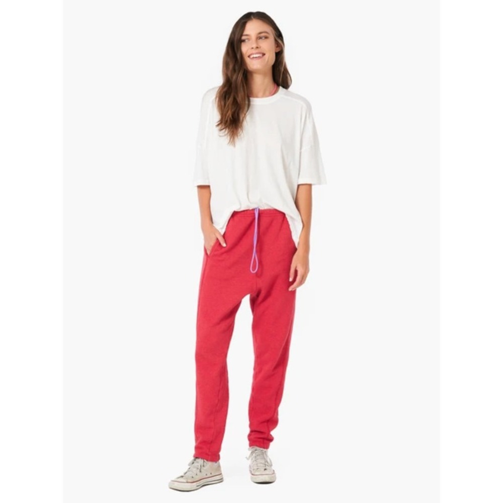 Xirena Crosby Sweatpant in Faded Red Cotton Blend Brushed Fleece Pink size XS